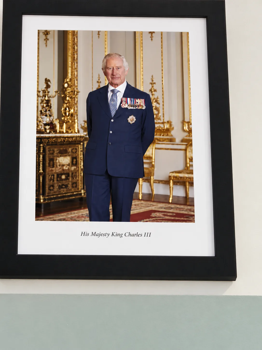 Framed portrait on display at the RSL