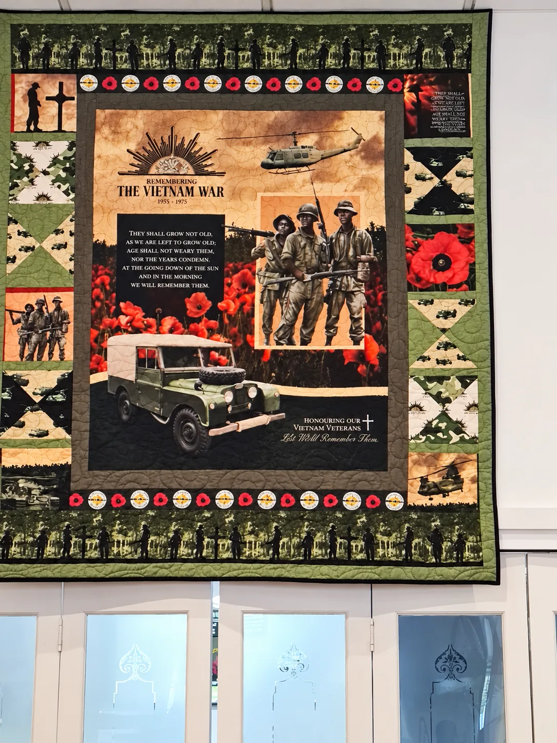 Vietnam War commemorative display at the RSL