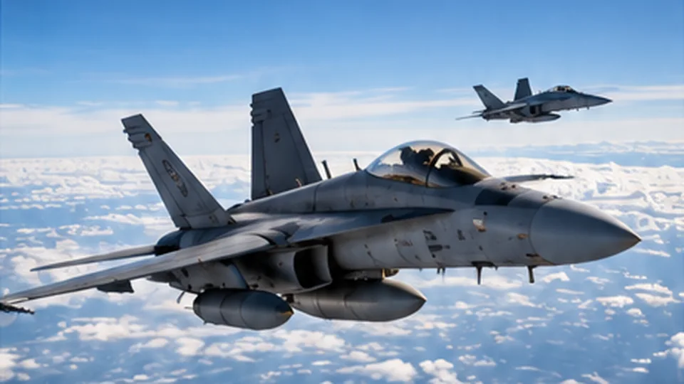 Air Force aircraft in flight representing operational duties