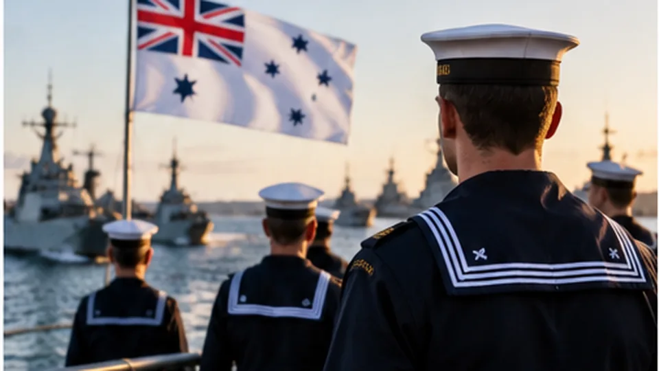 Navy personnel working aboard a vessel during maritime service